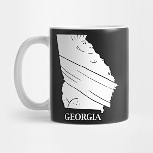 A funny map of Georgia Mug